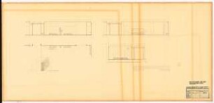 Reichsluftfahrtministerium, Berlin: Treppe und Halle Längsbau (Q2-3): Ausgestaltung, Grundrisse, Ansichten 1:50