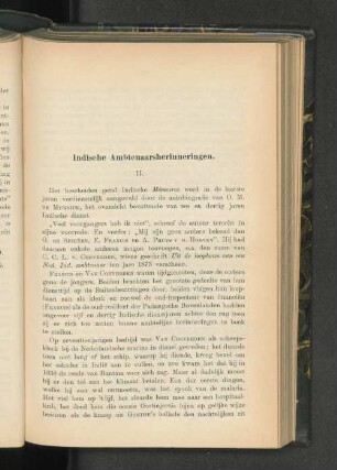 Indische Ambtenaarsherinneringen, door S. Kalff.