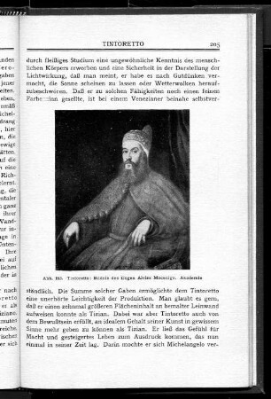 Abb. 163. Tintoretto: Bildnis des Dogen Alvise Mocenigo. Akademie