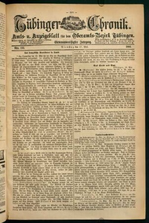 17. Mai (Nro. 113) - 22. Mai (Nro. 118)