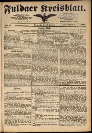 Ausgabe vom Donnerstag, den 12. Februar 1903.