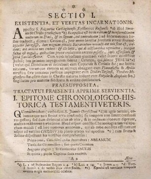Theses de magno pietatis sacramento, quod manifestatum est in carne, I. Tim. III. 16., exegesi historico-dogmatica illustratae