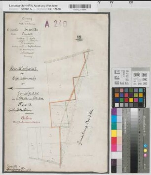 Anröchte (Anröchte), Teilung der Feldmark Anröchte, Bl.11 Brouillonkarte Gem Erwitte, Flur 13