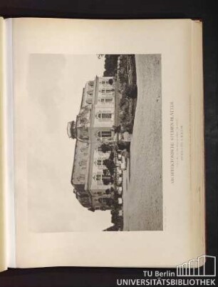 Serie I. No. 47. Das königliche Schloss. Gartenfacade. Benrath a./Rhein.