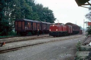 Warthausen Lok 251 903 Güterzug Pufferwagen