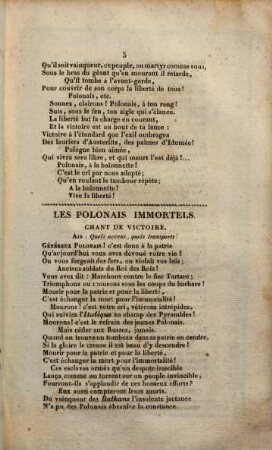 Les Polonais immortels : cantate dédiée aux Français et aux amis de la liberté