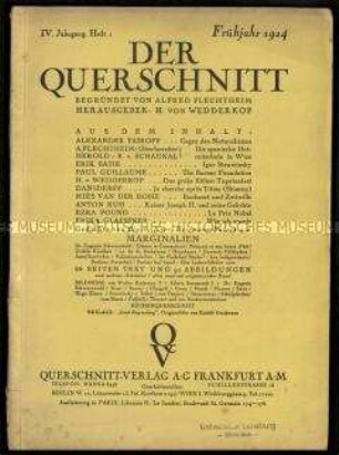 Kunstzeitschrift. 4. Jahrgang 1924