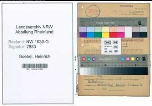 Entnazifizierung Heinrich Goebel , geb. 20.04.1892 (Stellmacher)