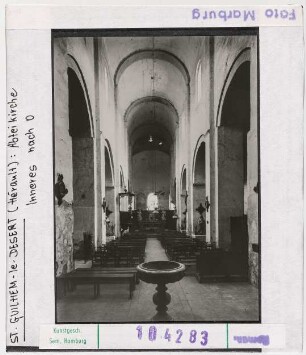 Saint-Guilhem-le-Désert: Abteikirche, Inneres nach Osten
