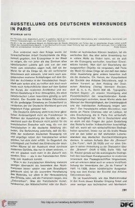 5: Ausstellung des Deutschen Werkbundes in Paris
