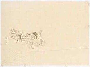 Eingeschössiges Landhaus: Perspektivische Ansicht