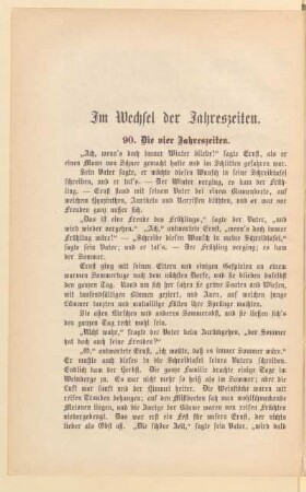 Im Wechsel der Jahreszeiten