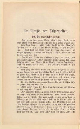 Im Wechsel der Jahreszeiten
