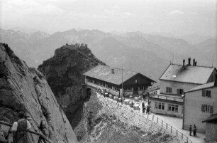 Bayrischzell: Wendelsteinhaus, von oben