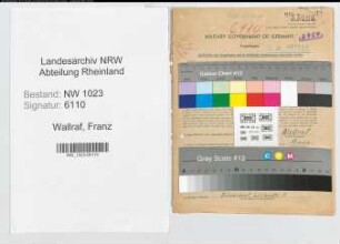 Entnazifizierung Franz Wallraf , geb. 15.05.1903 (Lehrer)