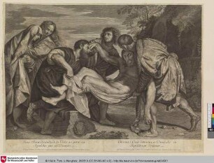 Jesus Christ descendu de la Croix est porté au Sepulchre par ses Disciples