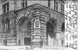 Leipzig: Eingang zum Ratskeller