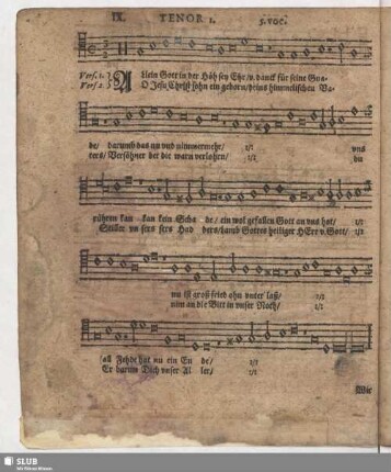 IX. Allein Gott in der Höh sei Ehr