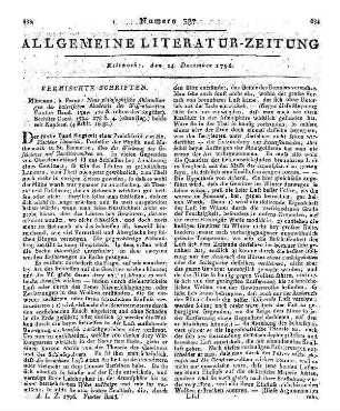 Bayerische Akademie der Wissenschaften : Neue philosophische Abhandlungen der Baierischen Akademie der Wissenschaften. Bd. 5-6. München: Franz 1789-94
