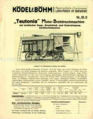 Motor-Breitdreschmaschine