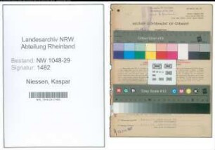 Entnazifizierung Kaspar Niessen , geb. 11.05.1893 (Beamter)