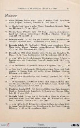 Miniaturen (Nr. 85-112)