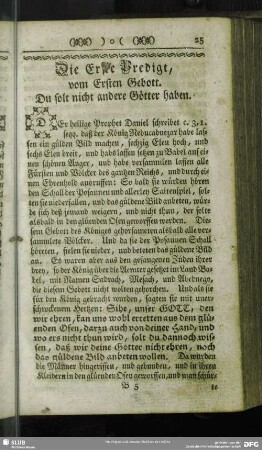 [Das Erste Stück unsers heiligen Catechismi. Die zehen Gebott]