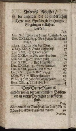 Anderes Register.