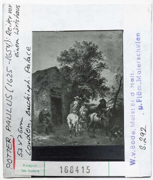 Paulus Potter: Reiter vor einem Wirtshaus. London, Buckinghampalace