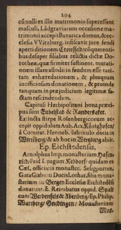 Ep. Eichstedensis.