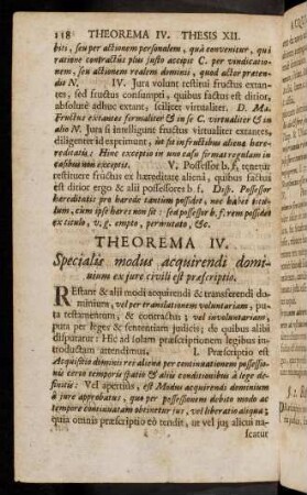 118-120, Theorema IV
