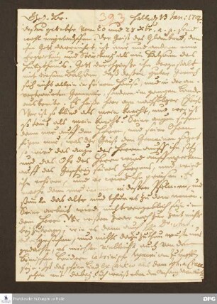Brief von August Hermann Francke an Johann Daniel Herrnschmidt.