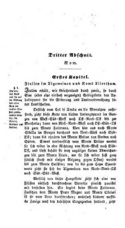 Dritter Abschnit. Rom