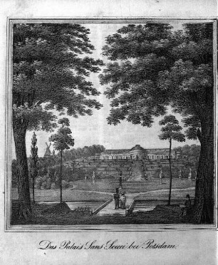 Das Palais Sans- Souci bei Potsdam