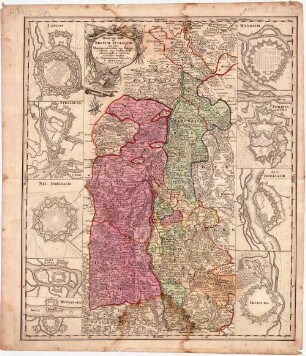 Theatrum Belli ad Rhenum Superior : nec non Munimentorum tum Imperialium, tum Gallicorum ichnographica exhibitio