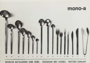 Bestecksatz Serie „mono-a"