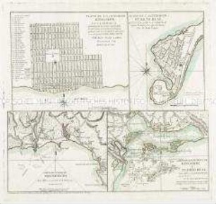 Plano de la Ciudad de Kingston / Plano de la Ciudad de Puerto Real / Carta del Puerto de Bluefields / Carta de los Puertos de Kingston, y Puerto Real