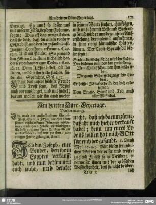 Am dritten Oster-Feyertage