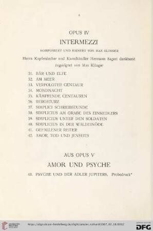 Opus VI. Intermezzi (Nr. 31-43)