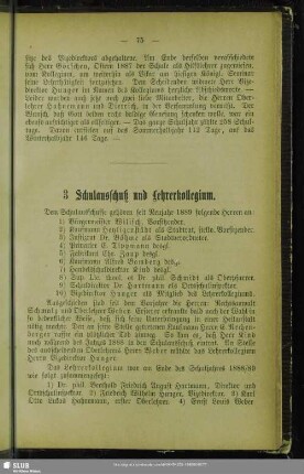 3. Schulausschuß und Lehrerkollegium