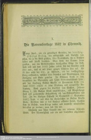 X. Die Novembertage 1632 in Chemnitz