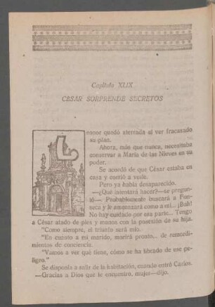 Capítulo XLIX - César sorprende secretos