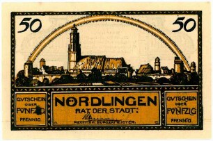 Geldschein / Notgeld, 50 Pfennig, 1.12.1920