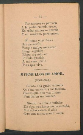 Murmullos de Amor. : (Romanza)