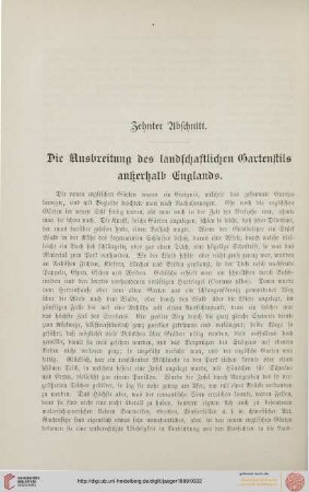 Zehnter Abschnitt.
