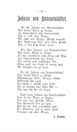 Johann von Hummelsbüttel.