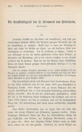 244-255 Die Kunstthätigkeit des hl. Bernward von Hildesheim : Fortsetzung