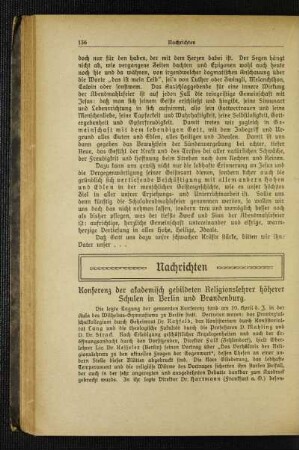 Konferenz der akademisch gebildeten Religionslehrer höherer Schulen in Berlin und Brandenburg
