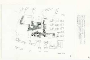 Dorfzentrum, Euböa-Styra (Diplomarbeit bei Bernhard Hermkes): Grundriss 1:300