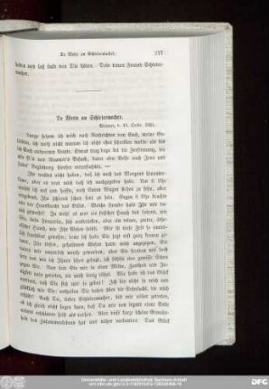 De Wette an Schleiermacher. Weimar, d. 11. Octbr. 1821.
